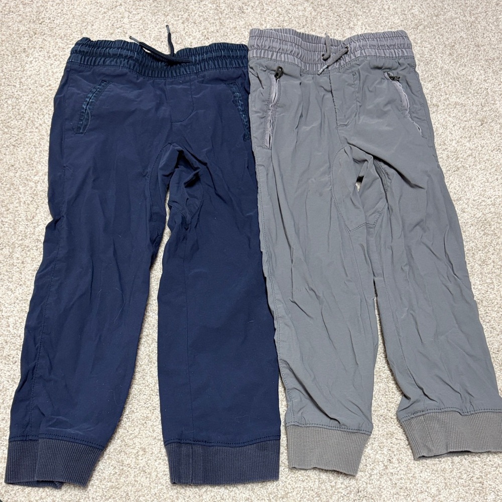 Kids Navy and Gray Jogger Pants gap